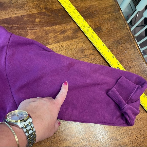 Nike purple magenta cropped sweatshirt women’s medium - Picture 8 of 8